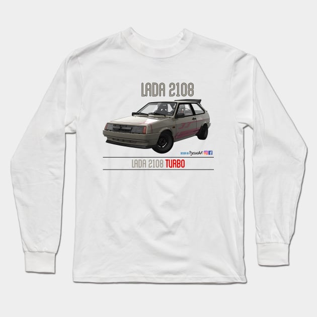 Lada 2108 Turbo FOX Long Sleeve T-Shirt by PjesusArt